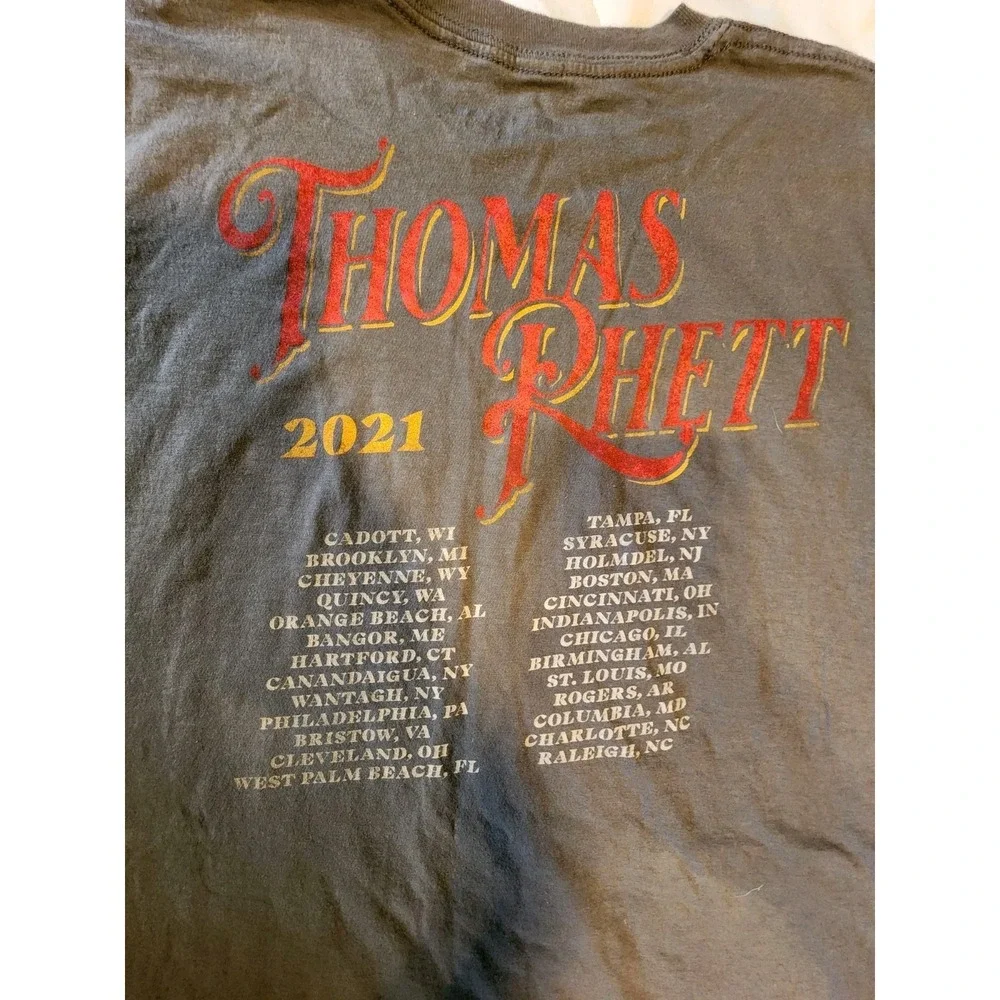 Thomas Rhett Tour‎ T Shirt Mens Size 2x Grey Country Music 2021 - Picture 3 of 6